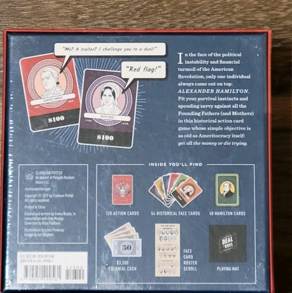 NWT BRAND NEW Deal or Duel Hamilton Game : An Alexander Hamilton Card Game - Picture 3 of 5